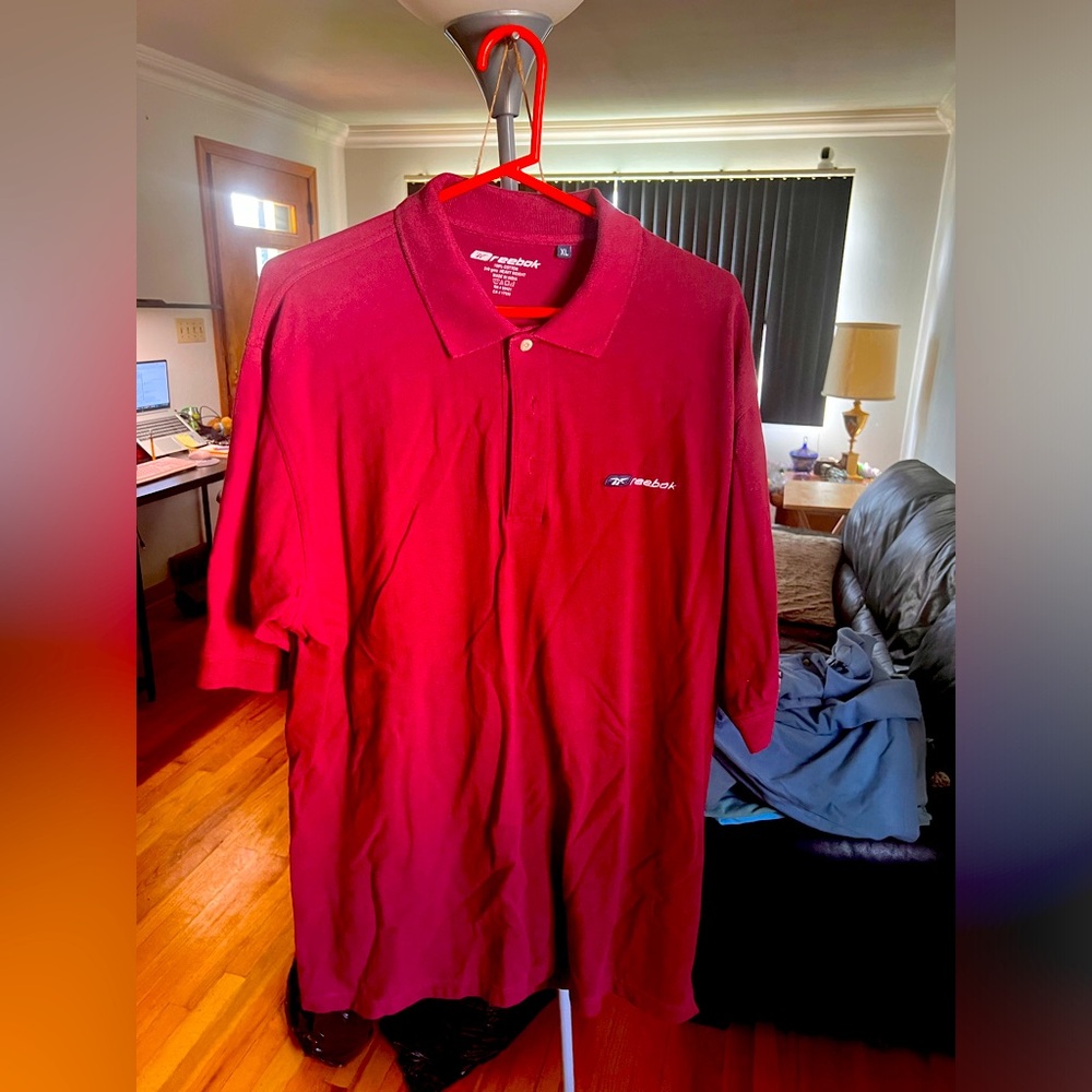 Men’s Reebok xl red polo